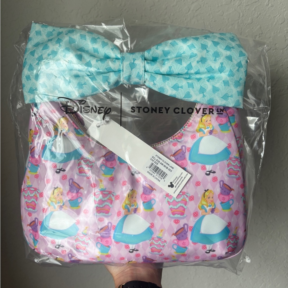 Stoney Clover Lane - Disney’s Alice in Wonderland Bow Handle Bag (NWT)